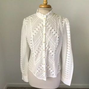 Anthropologie lace top